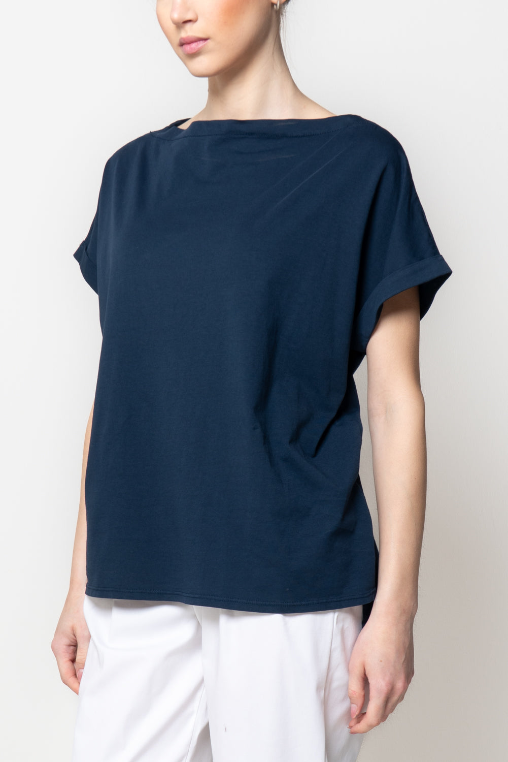 Maglia over con Scollo a Barca