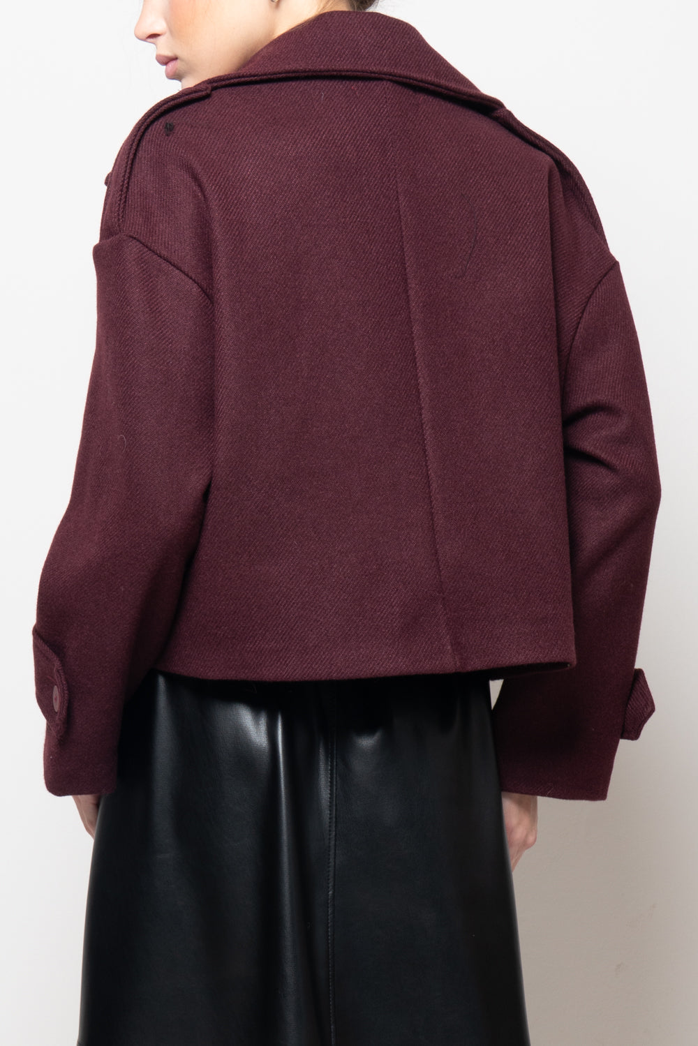 Giubbotto doppiopetto crop