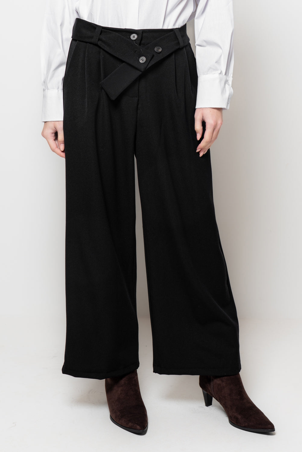 Pantaloni palazzo con fusciacca