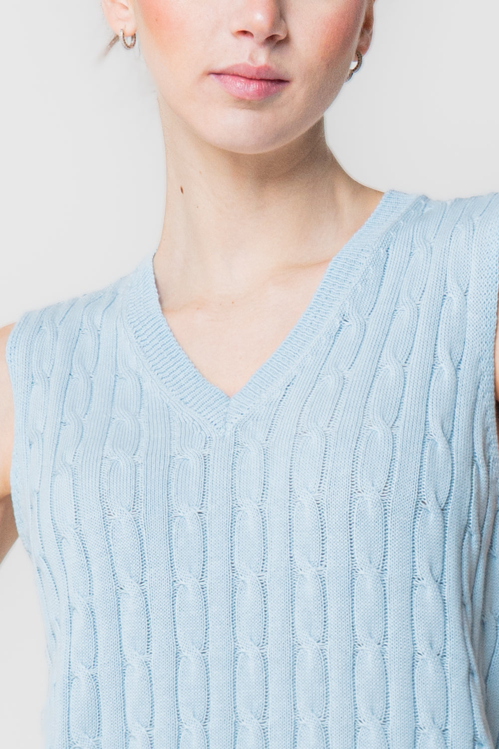 Gilet in Maglia a Trecce