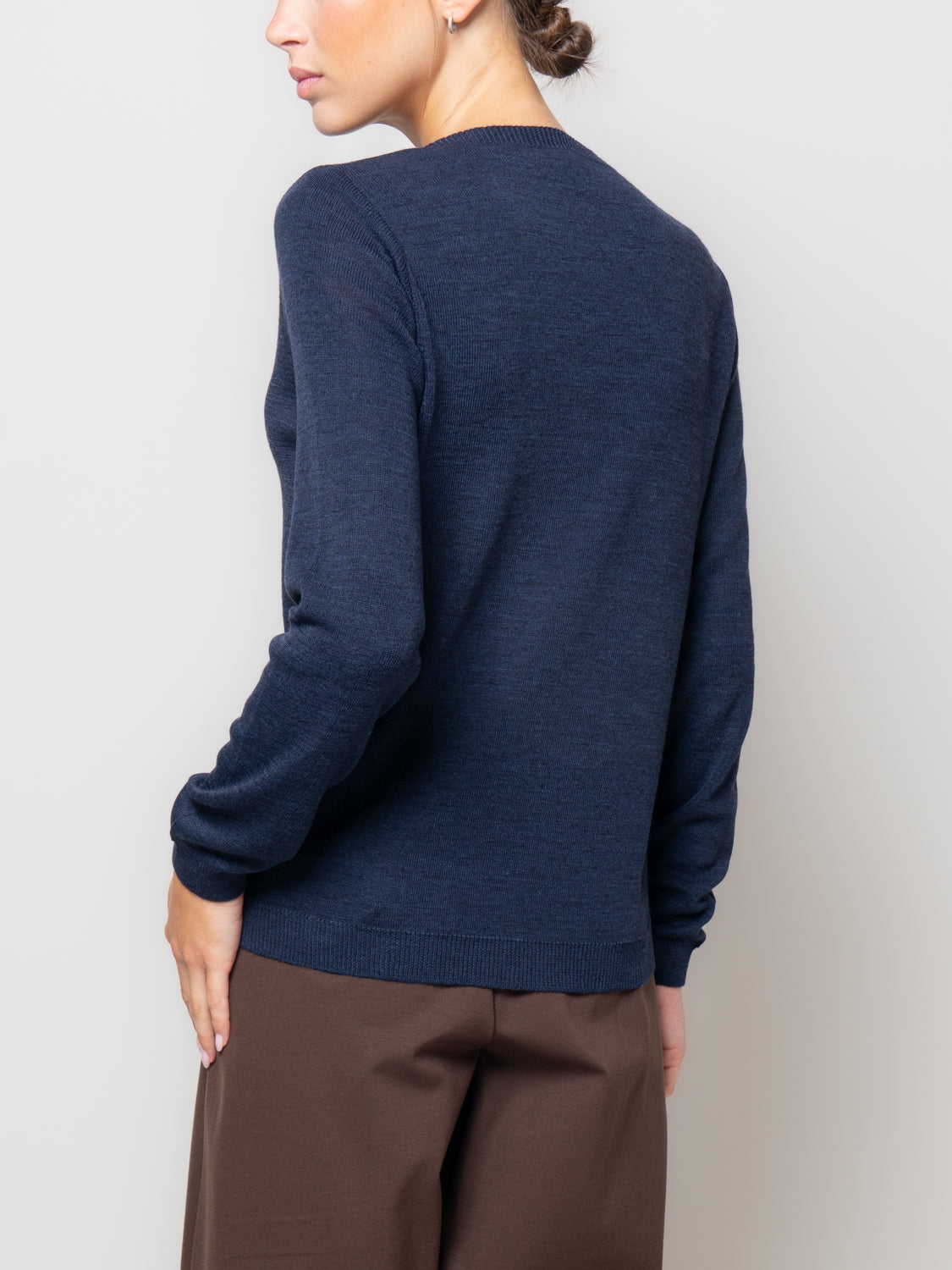 Maglia paricollo in misto lana