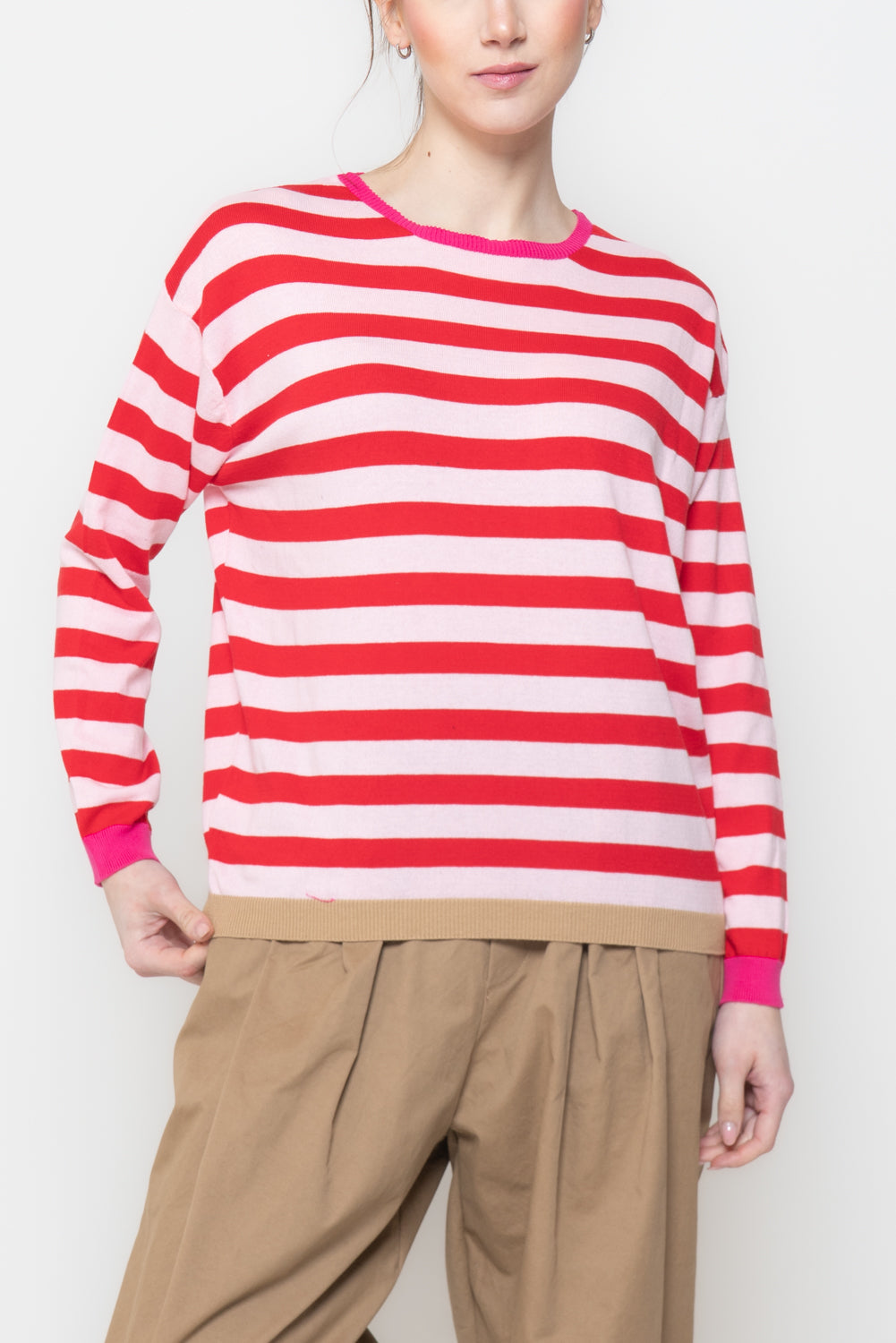 Maglia a Righe Bicolor