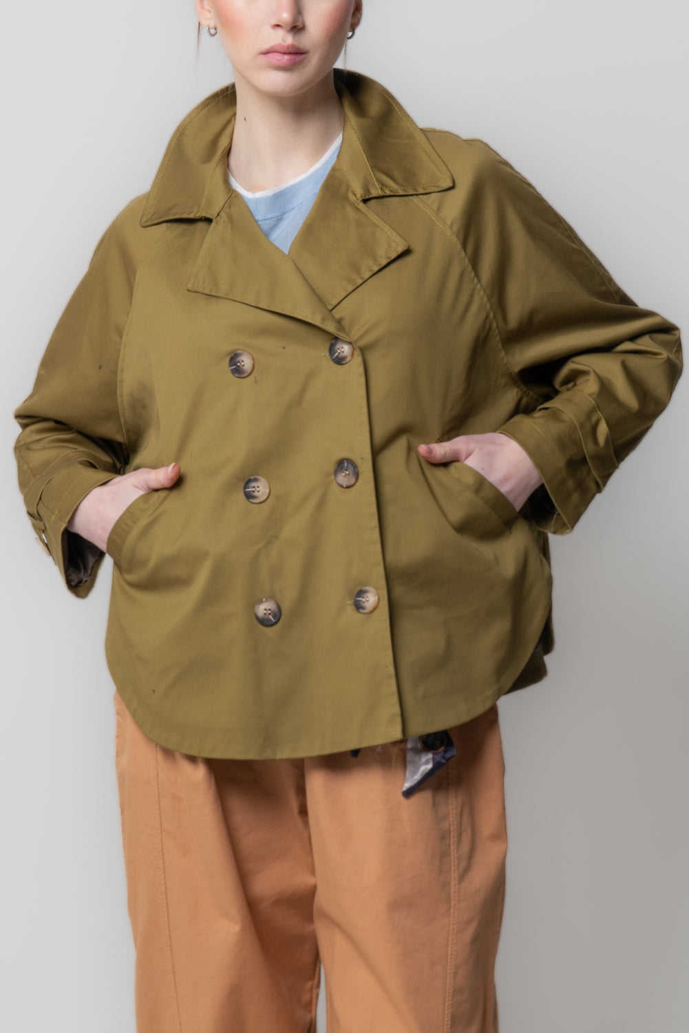 Giacca Cropped Doppiopetto