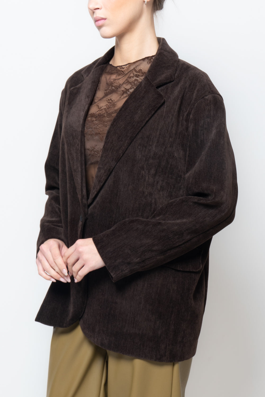 Giacca over in velluto