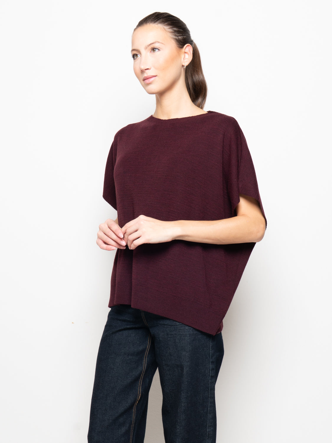 Gilet over misto lana