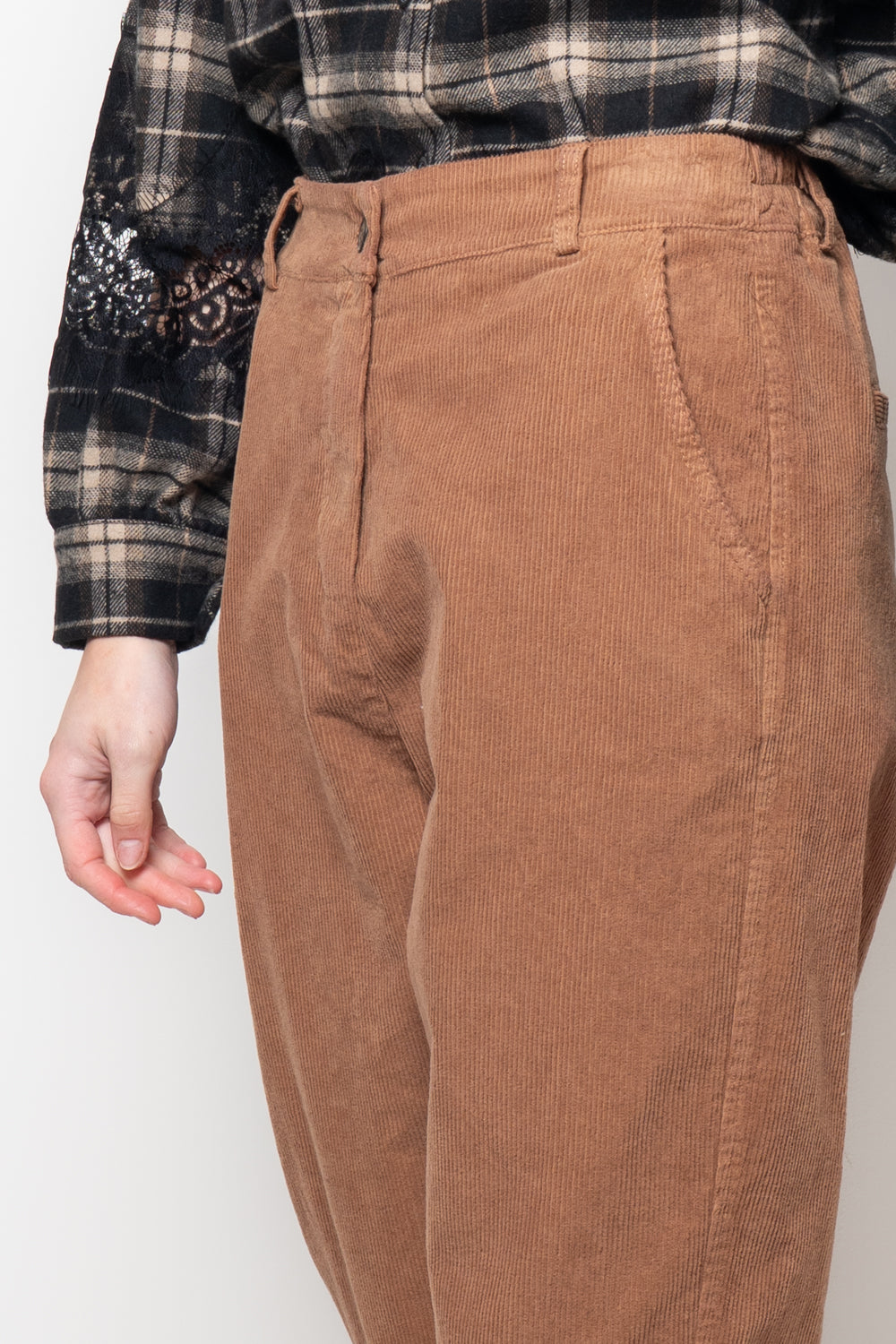 Pantaloni baggy in velluto