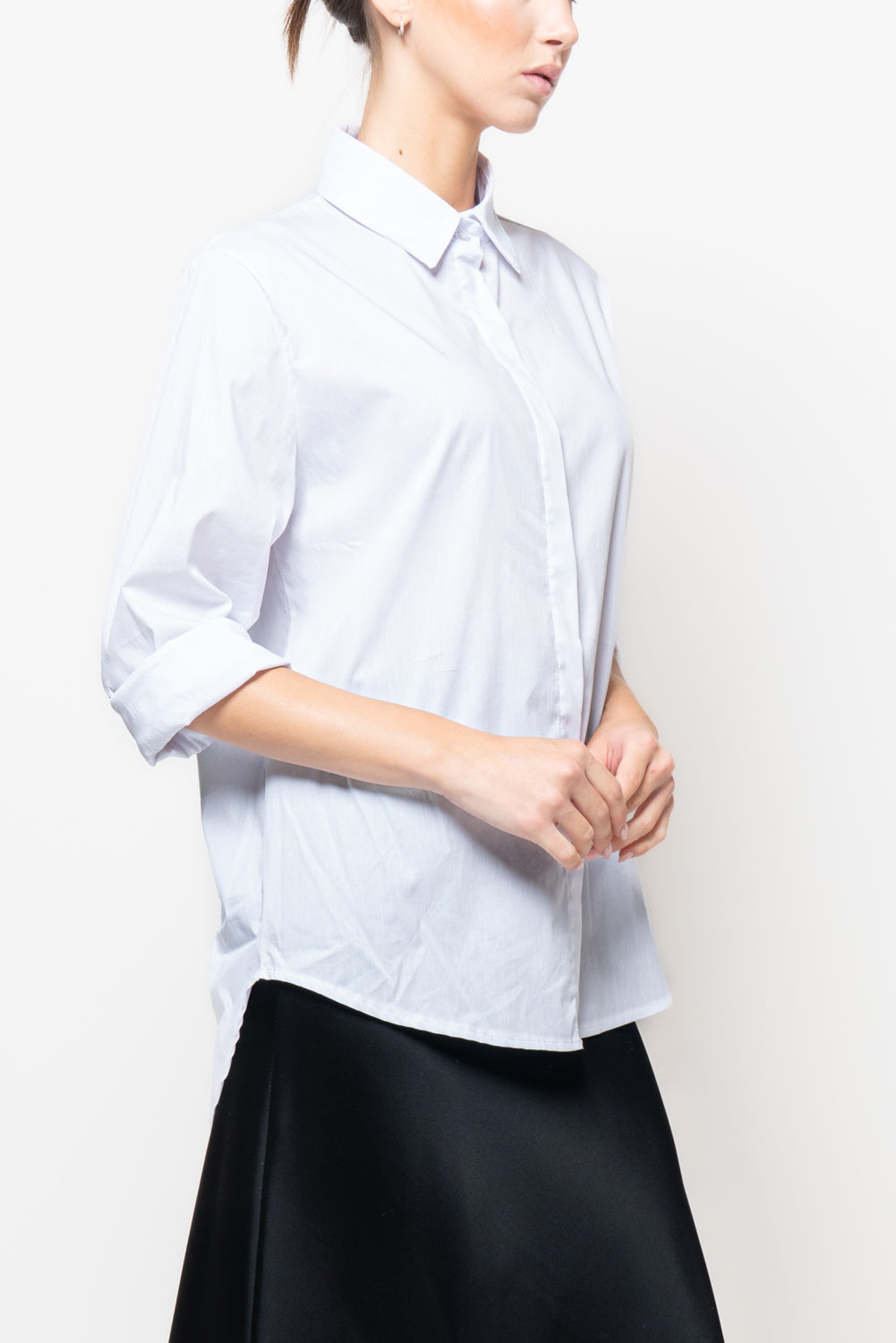 Camicia ampia in cotone