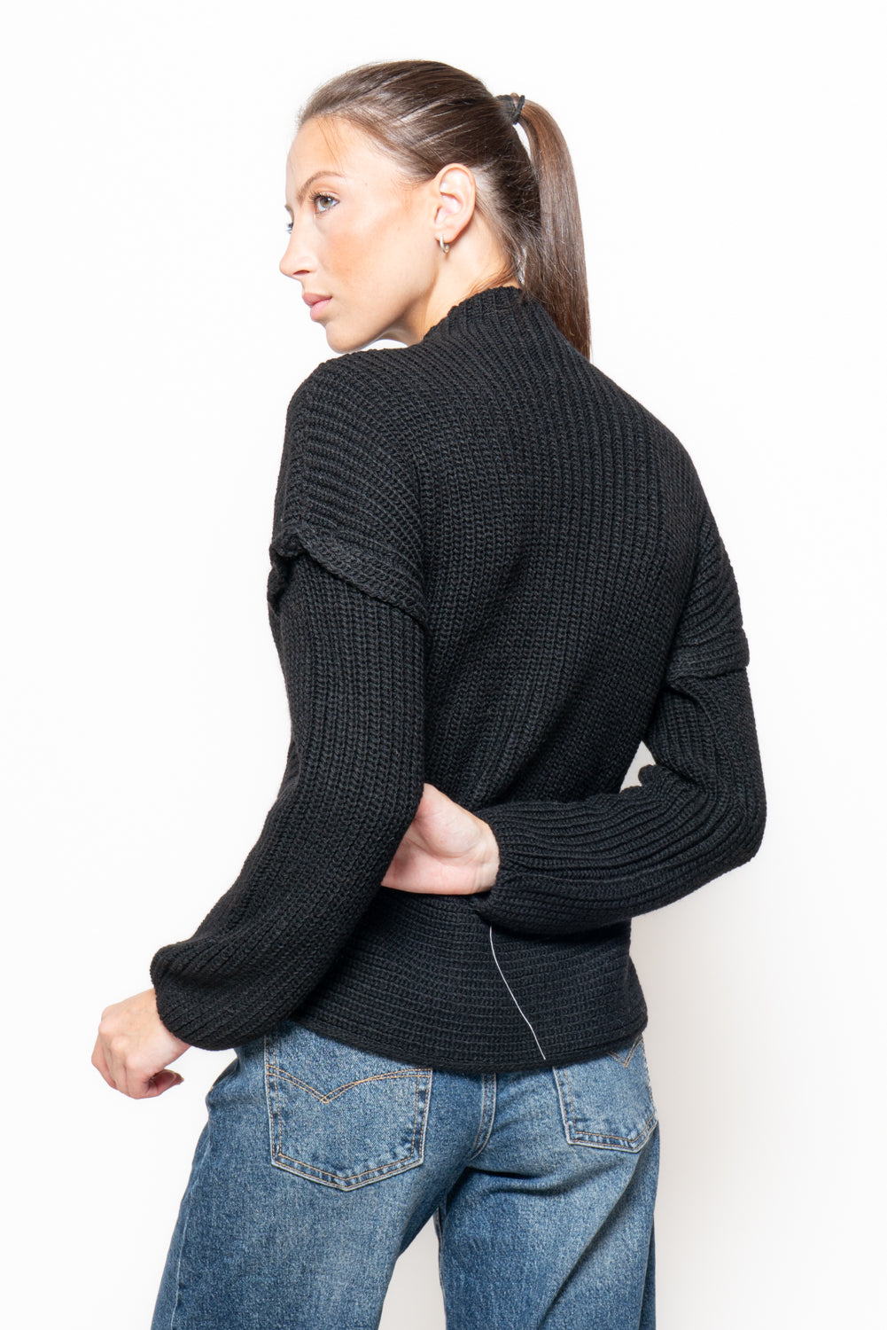 Cardigan con zip