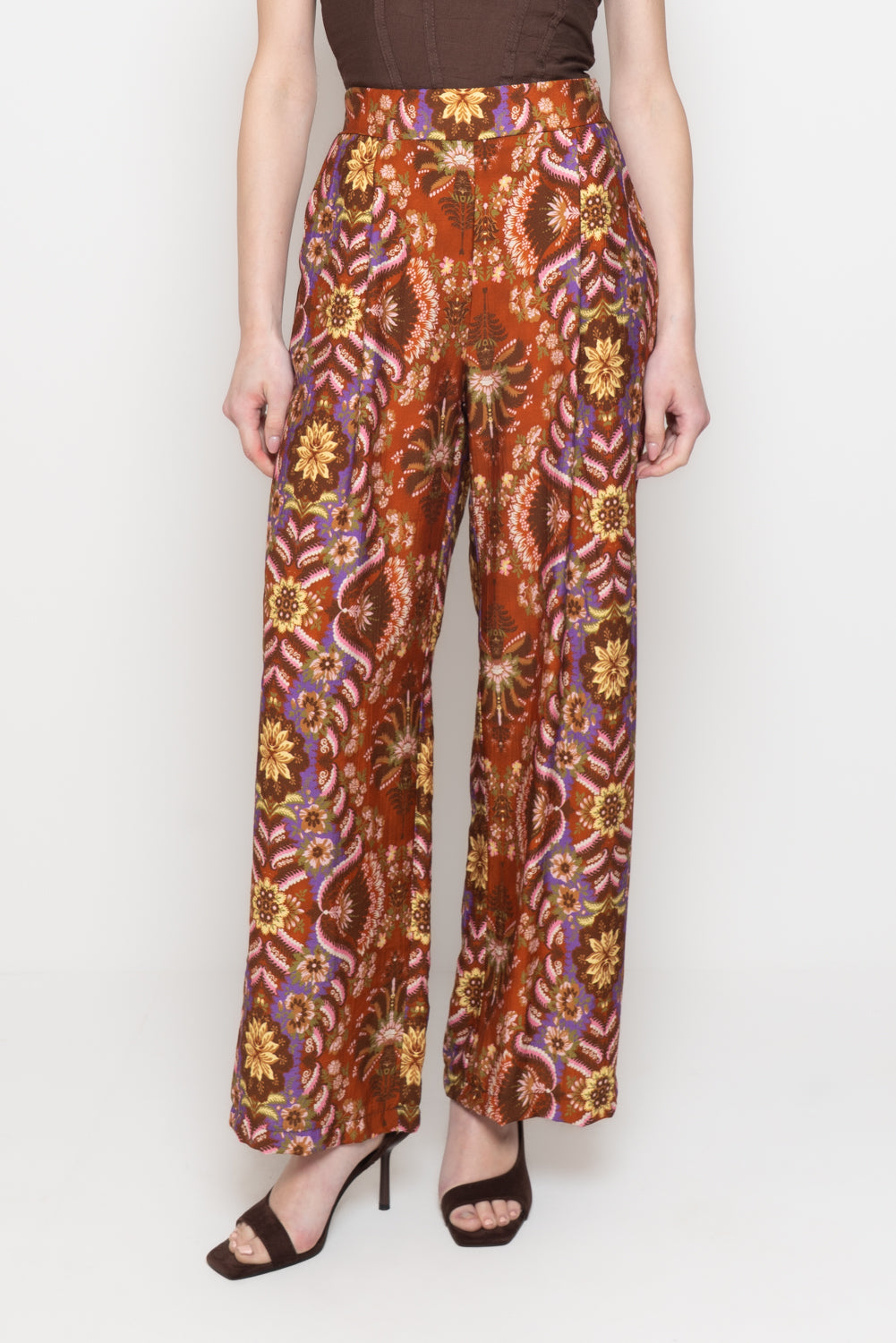 Pantaloni palazzo fantasia