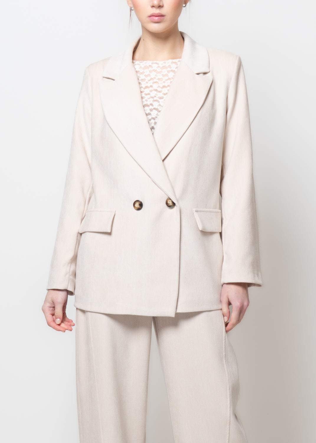 Giacca in velluto doppiopetto