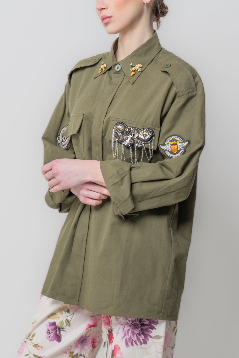 Sahariana Militare Patch Gioiello