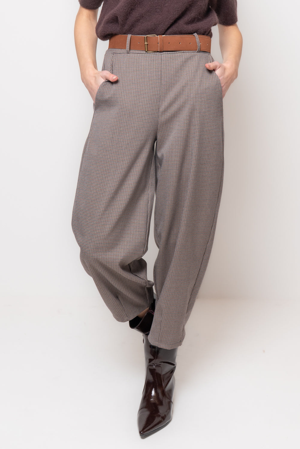 Pantalone baggy tartan