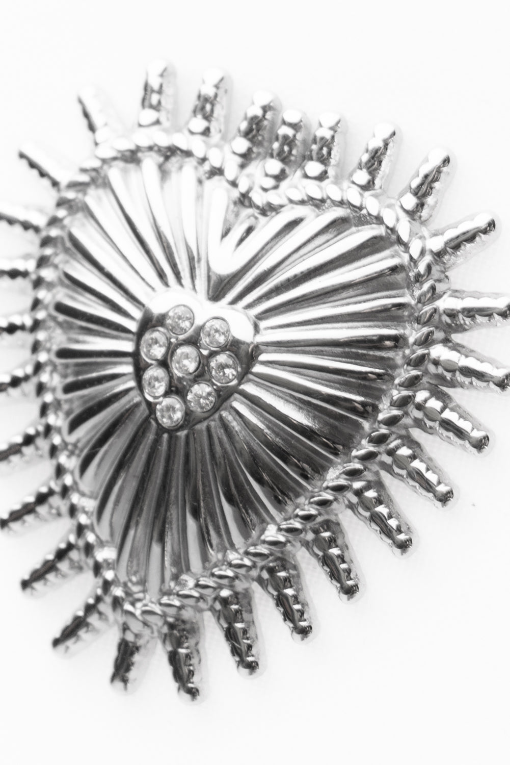 Orecchini a cuore con strass