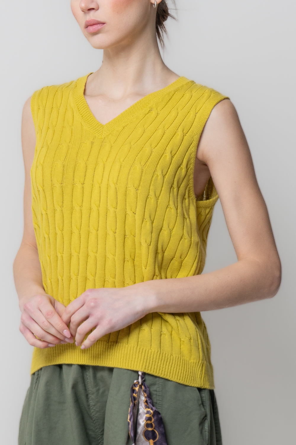 Gilet in Maglia a Trecce