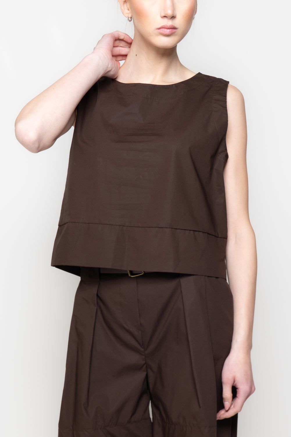 Top in cotone a scatola