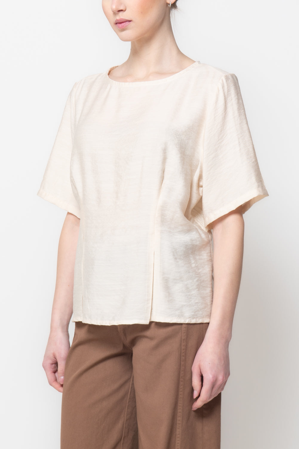 Blusa con Arricciatura Posteriore
