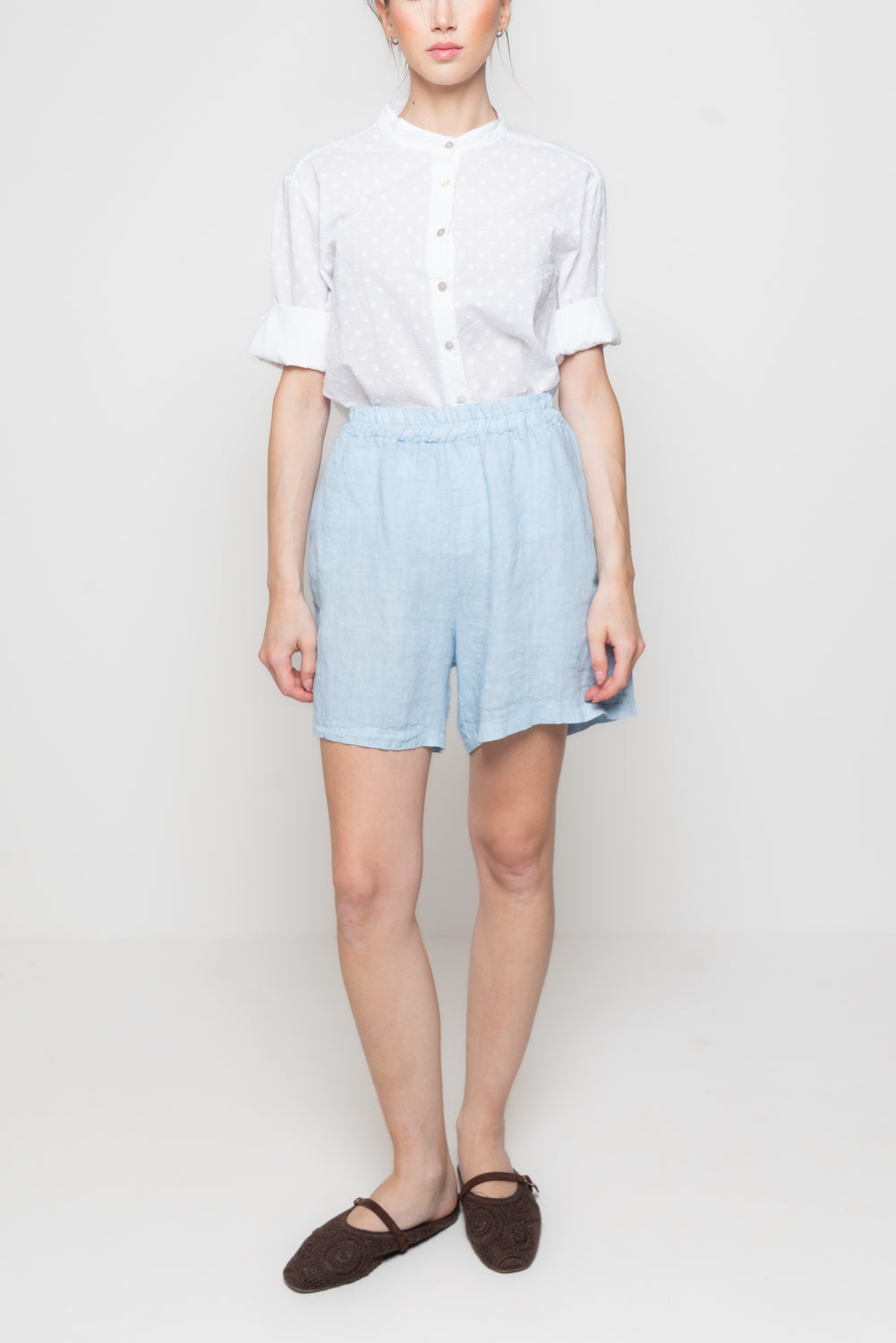 Shorts in 100% Lino