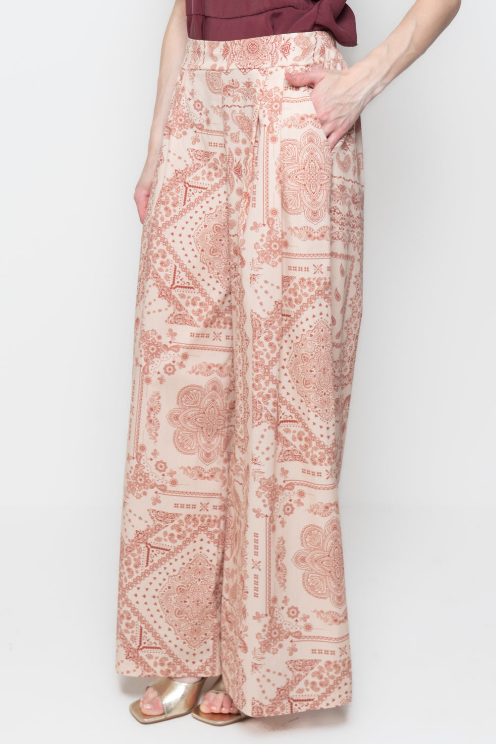 Pantalone Palazzo Fantasia Paisley