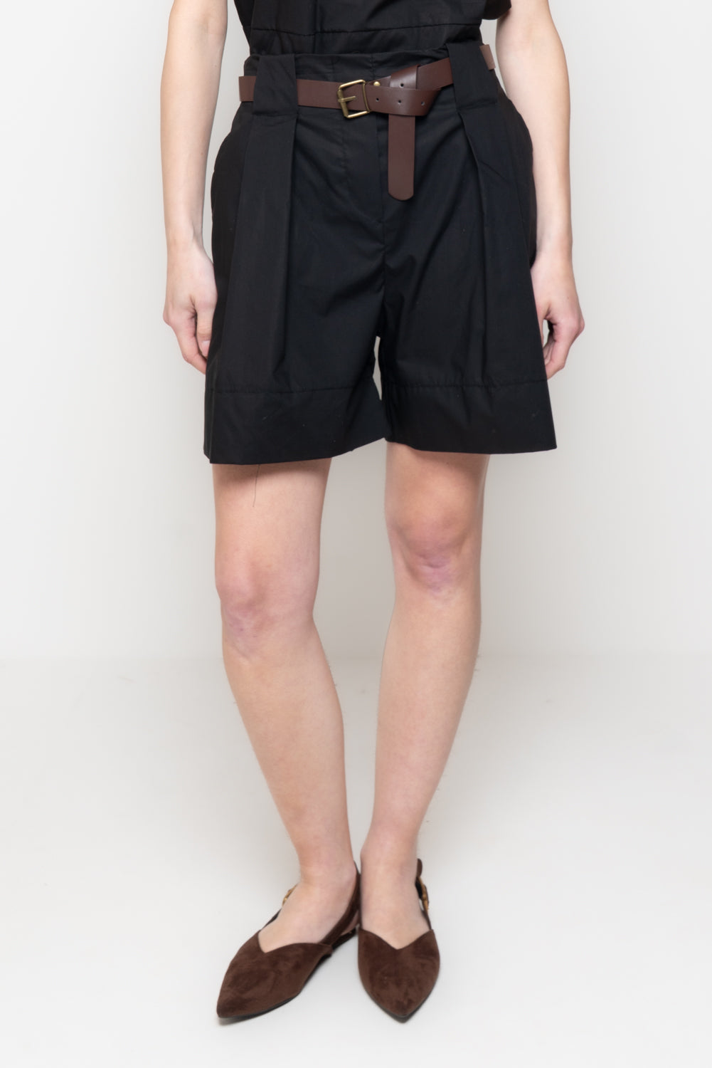Shorts Svasati con Cintura Coordinata