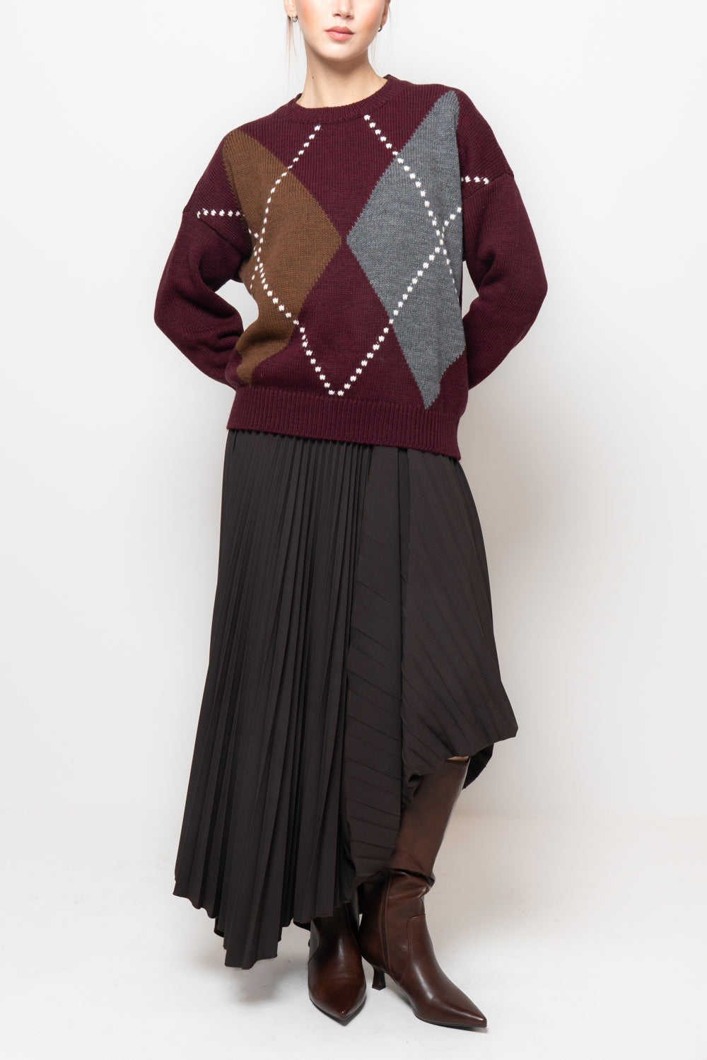 Maglia con doppio rombo