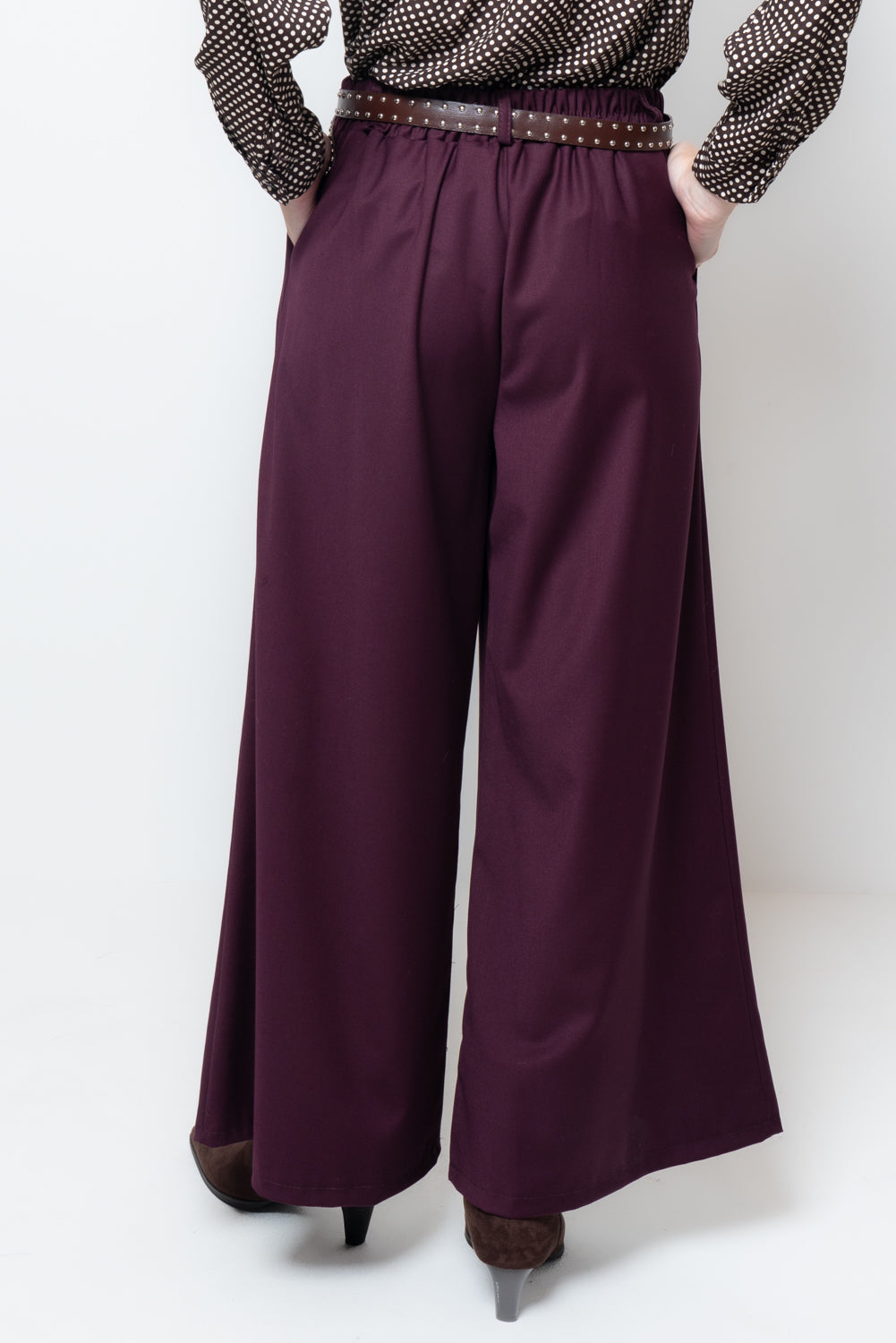 Pantalone palazzo con cannoni