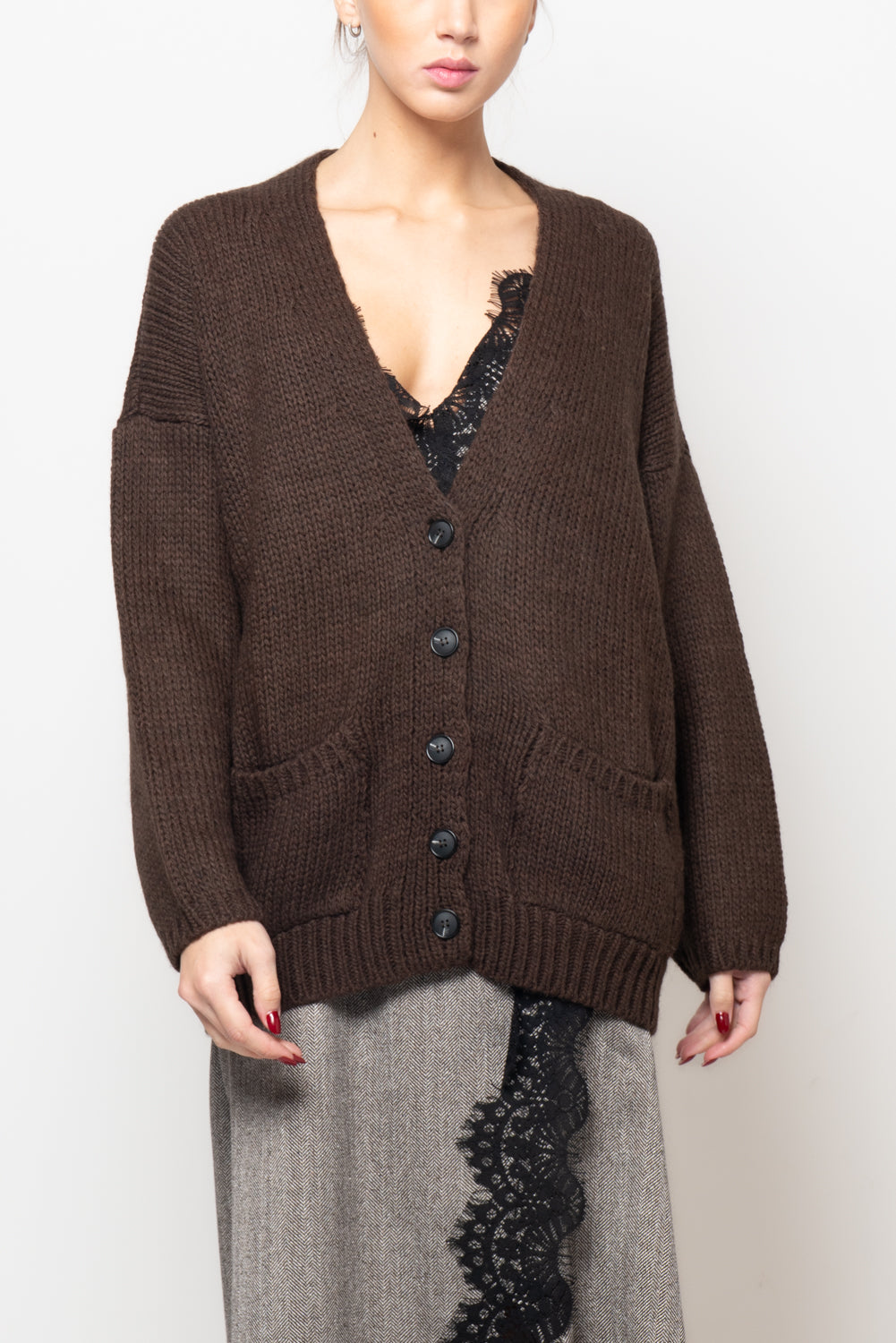 Cardigan con tasche