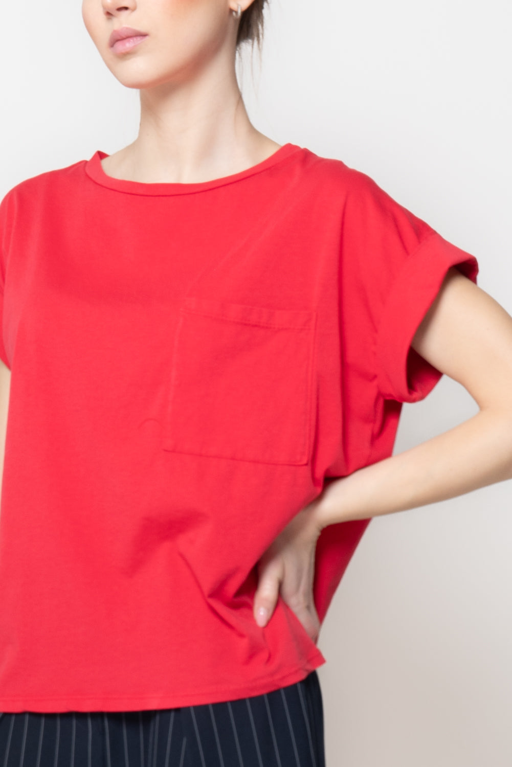 T-shirt Oversize con Taschino