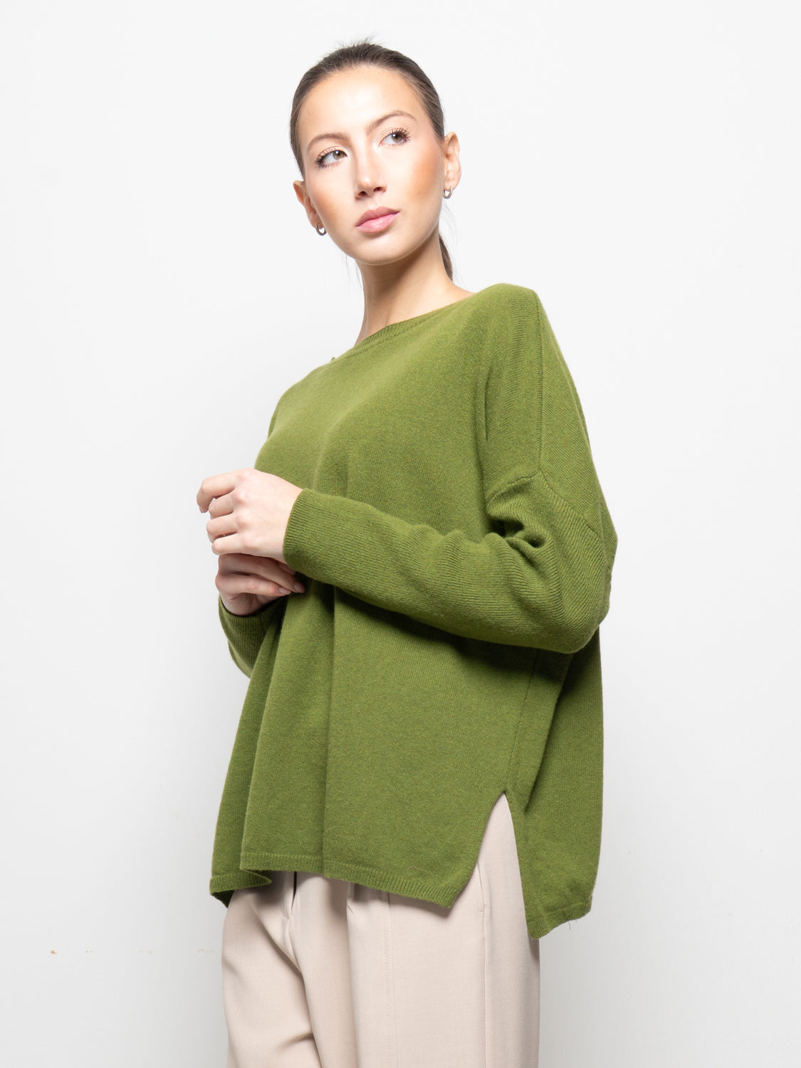 Maglia over in misto cashmere