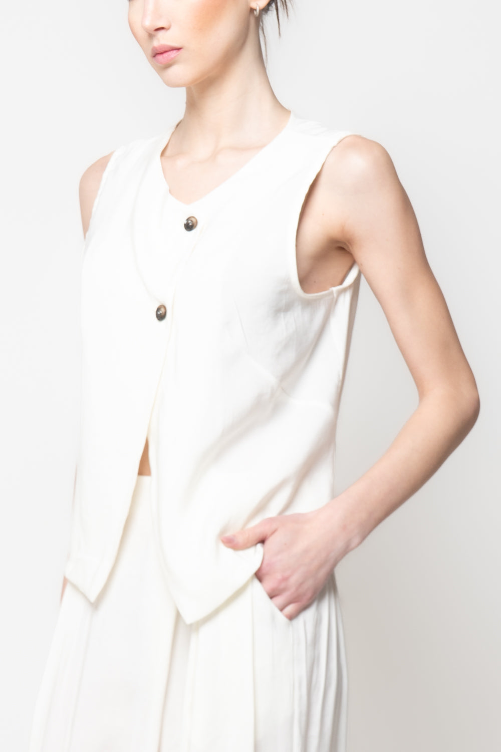 Gilet asimmetrico
