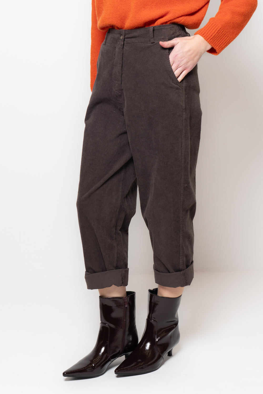 Pantaloni baggy in velluto