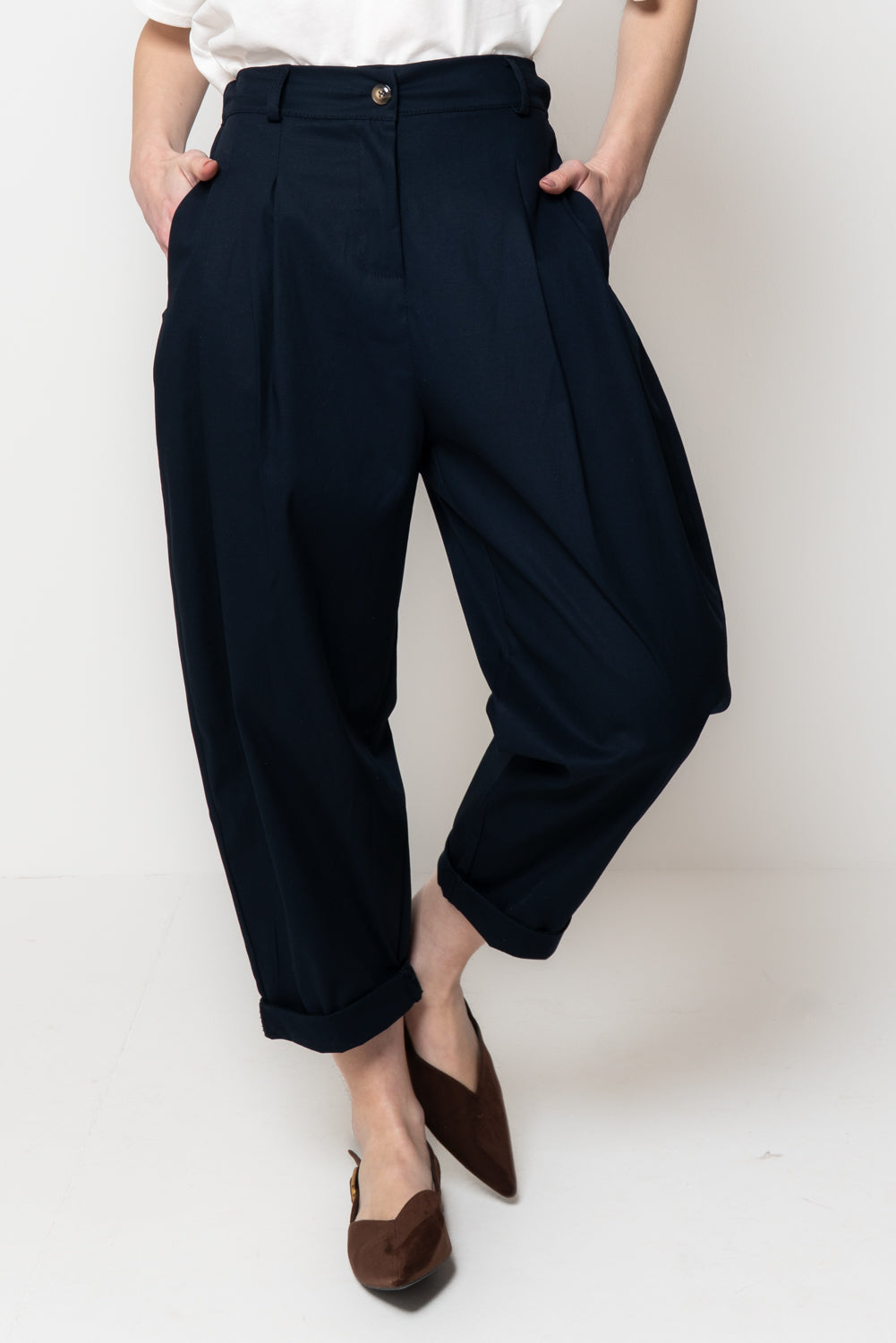Pantalone in Cotone con Pences