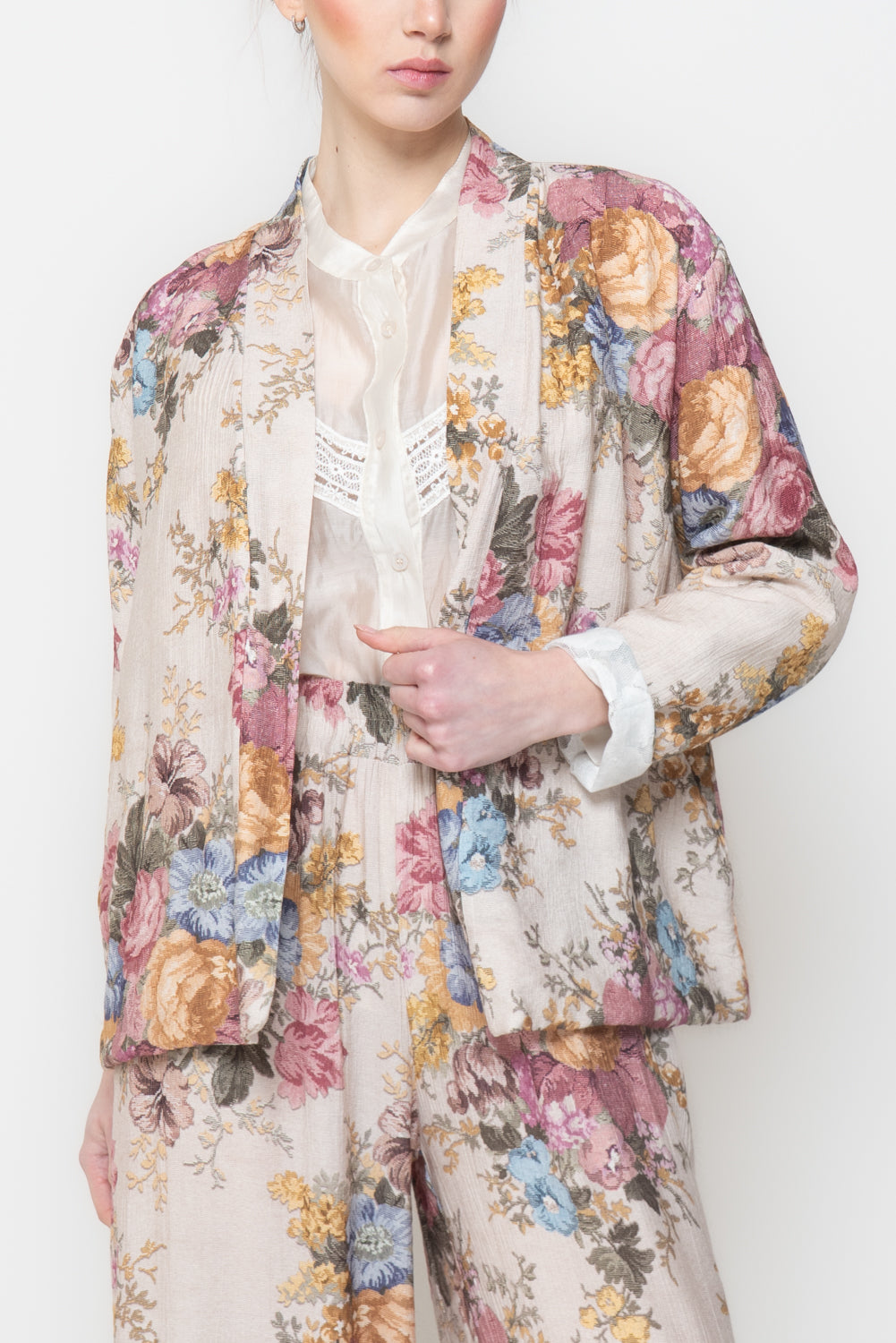 Kimono in fantasia rose