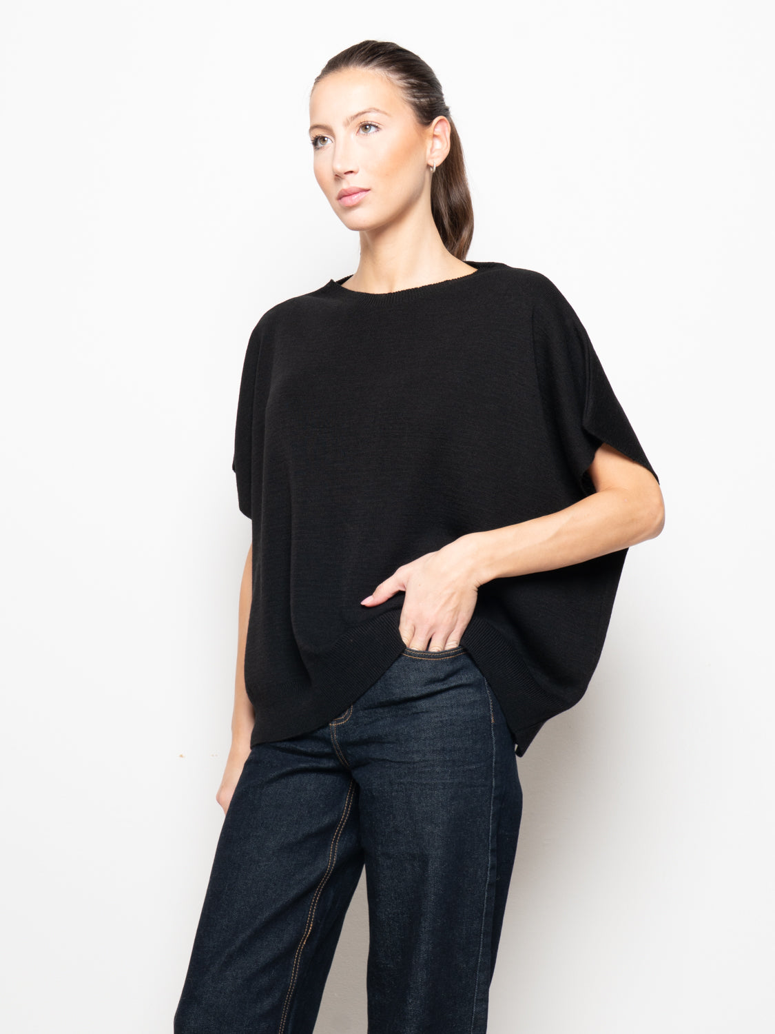 Gilet over misto lana