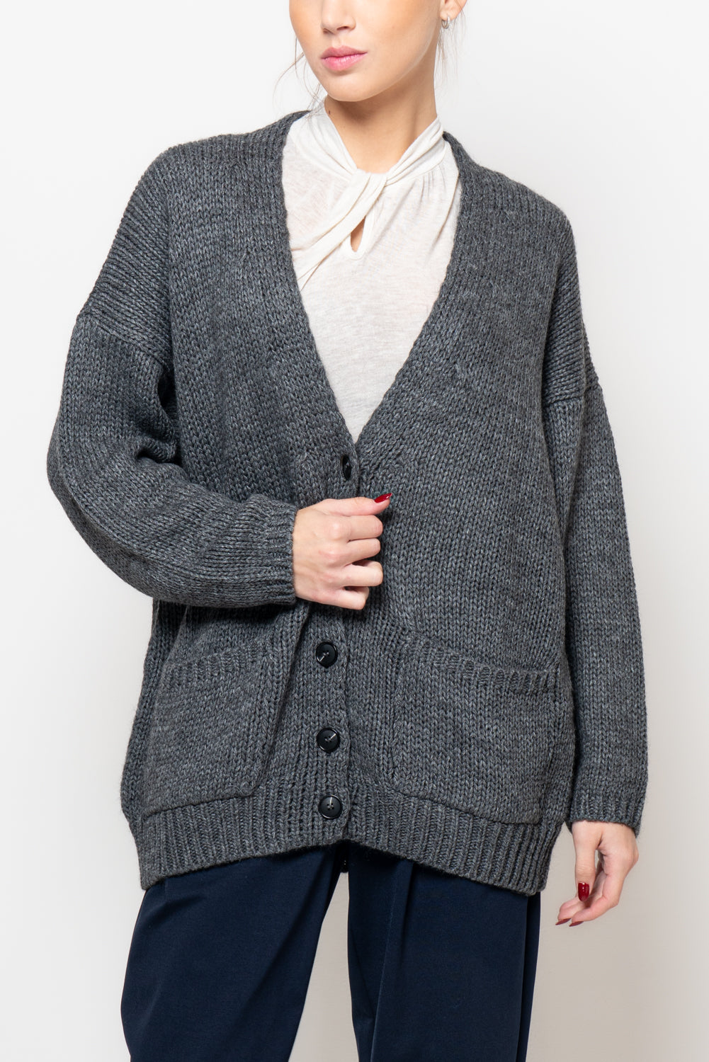 Cardigan con tasche