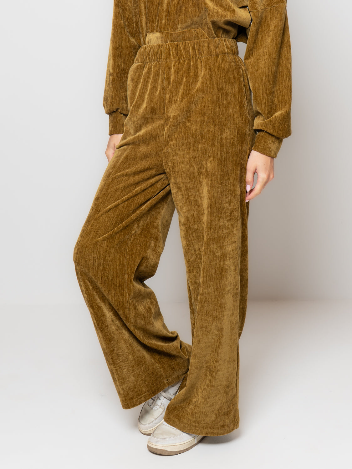 Pantalone palazzo in ciniglia