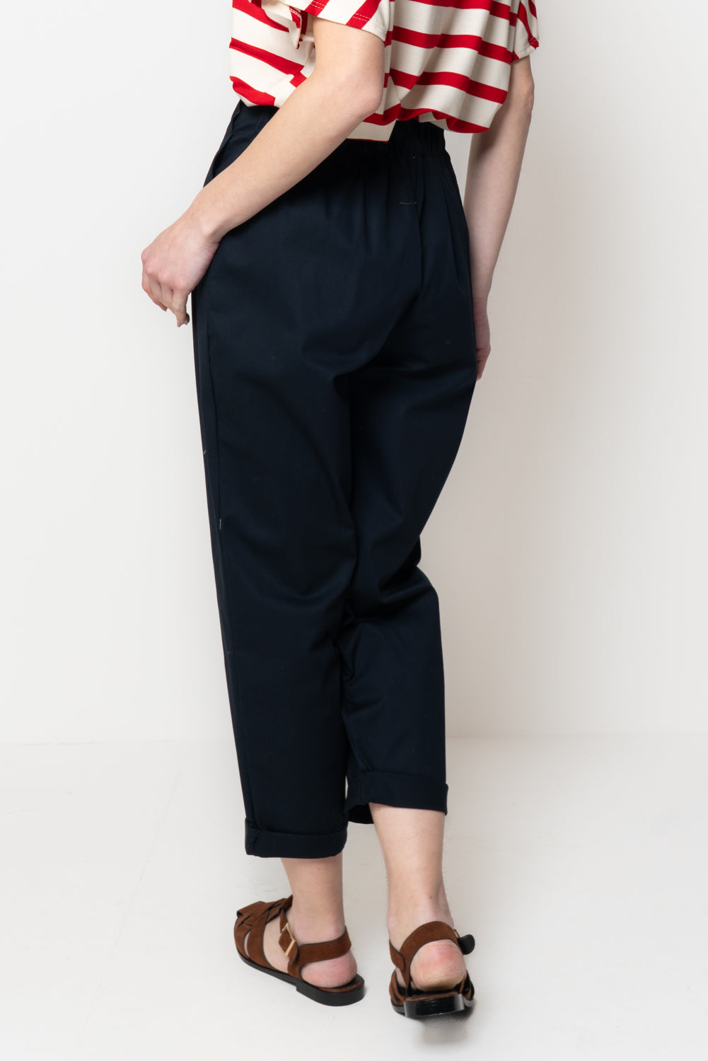 Pantalone in Cotone Due Bottoni