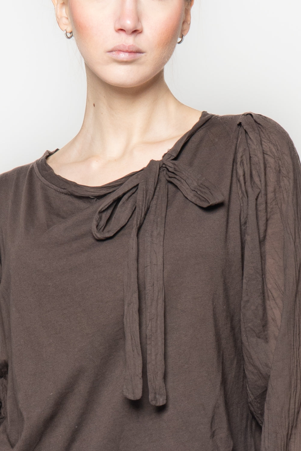 Blusa con fiocco