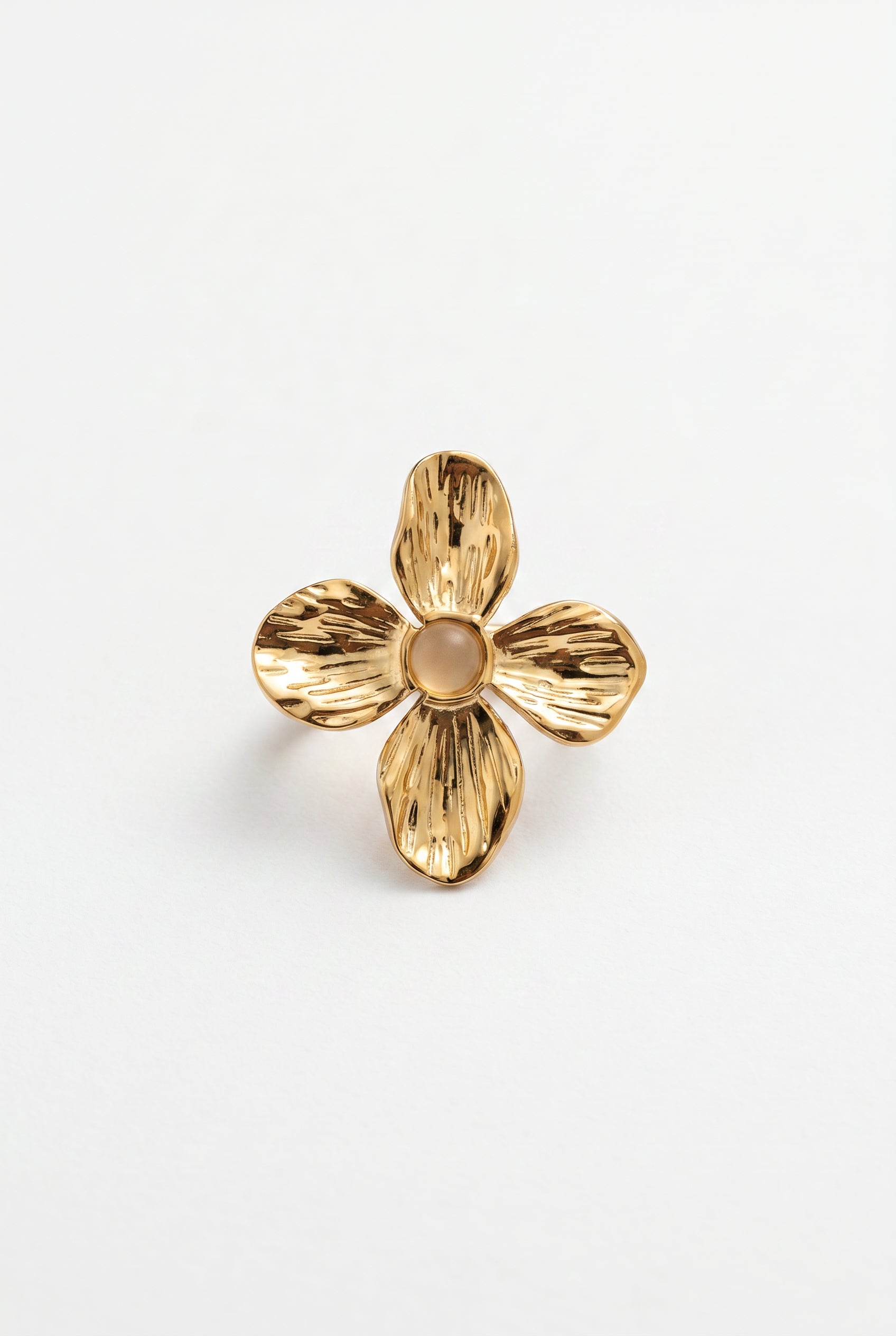 Anello con fiore