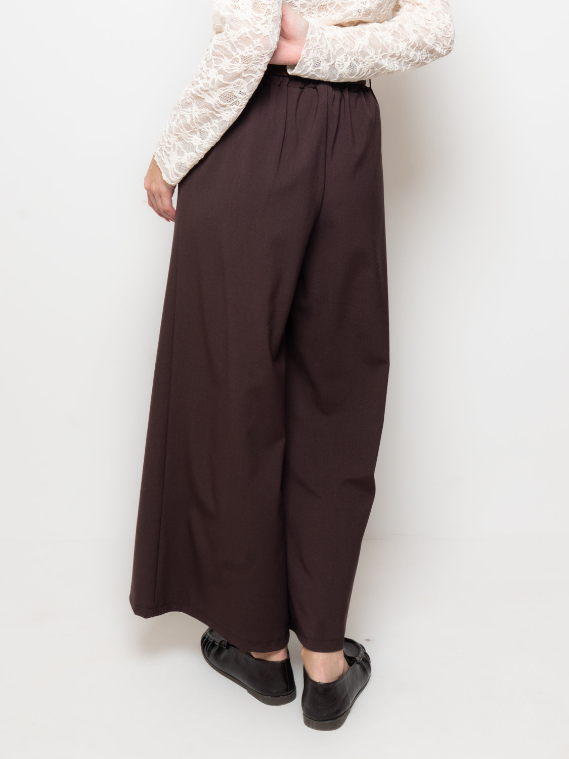 Pantalone palazzo con cintura