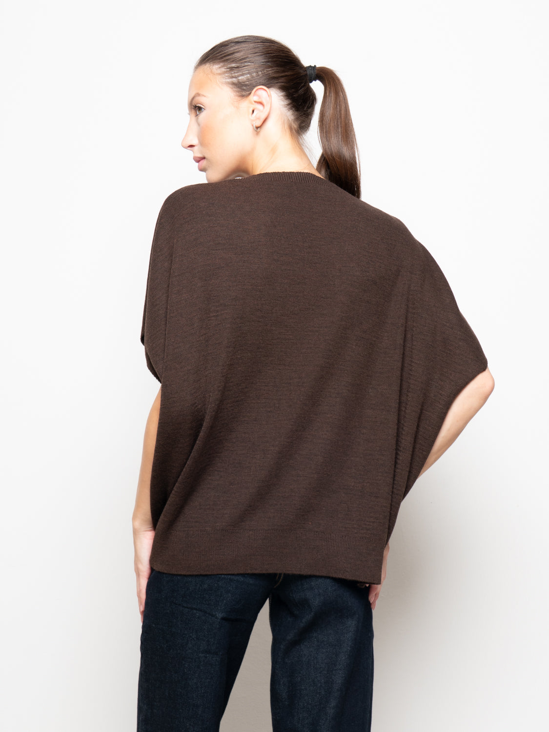Gilet over misto lana