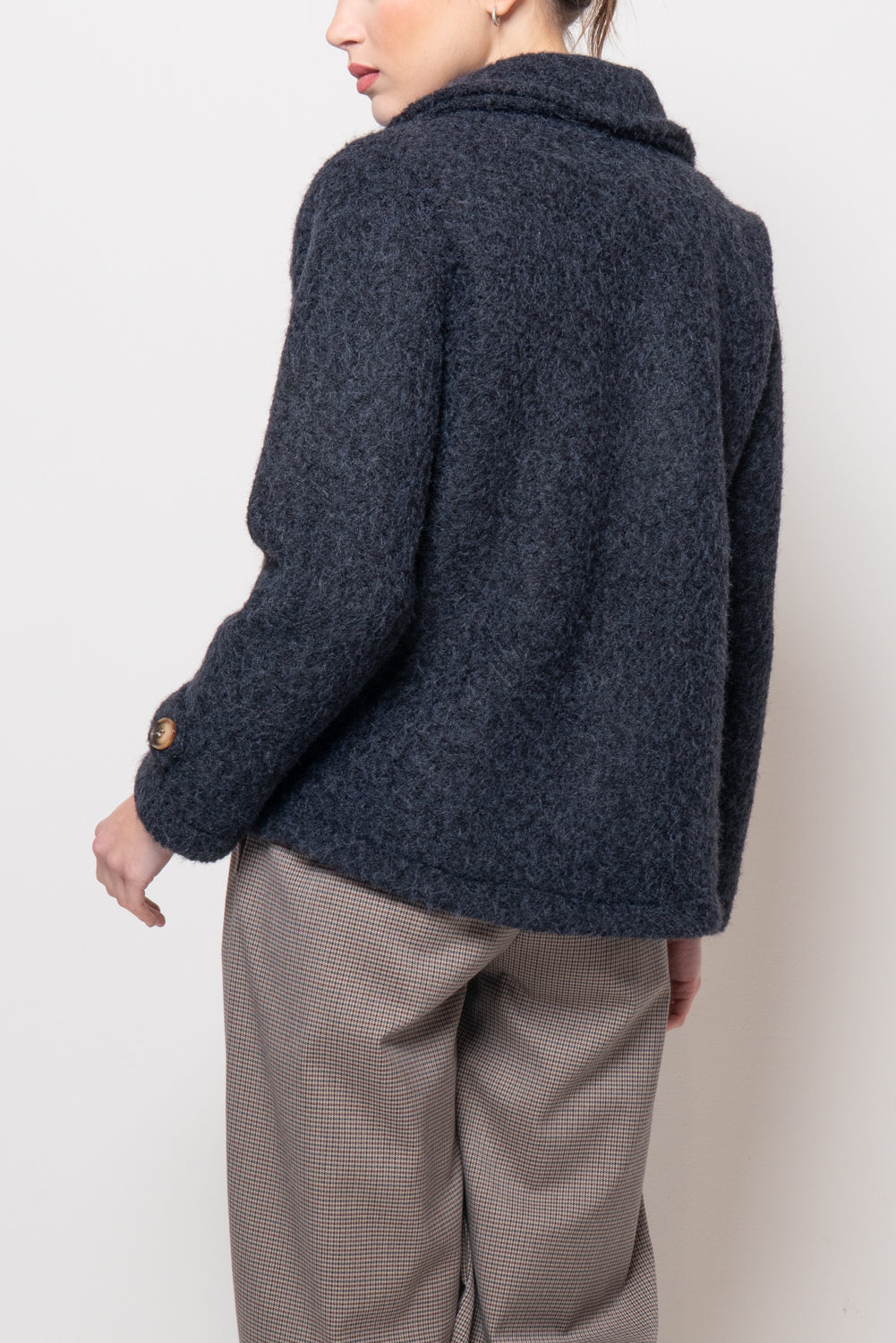 Cappotto bouclé corto