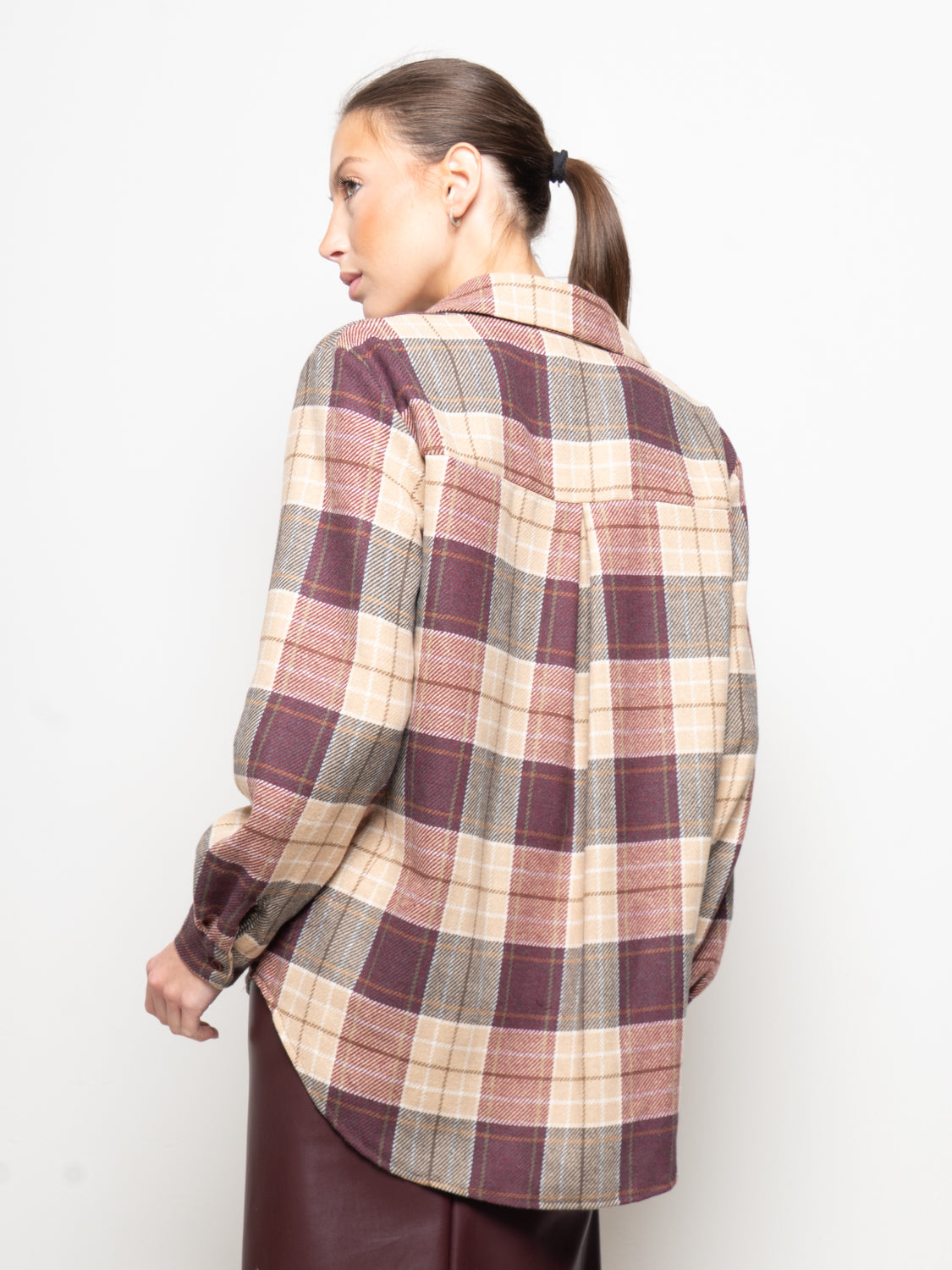 Camicia a quadri flanellata