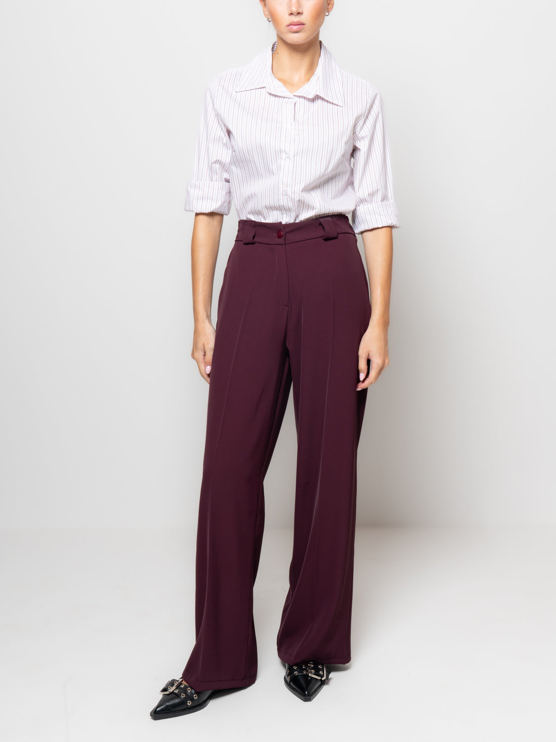 Camicia slim a righe