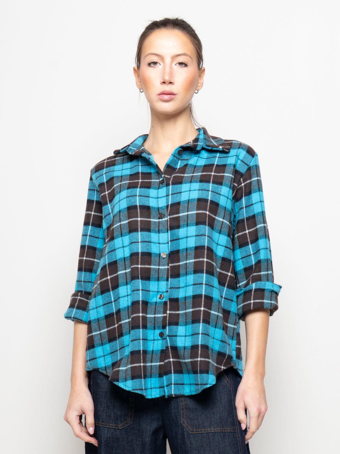 Camicia a quadri flanellata