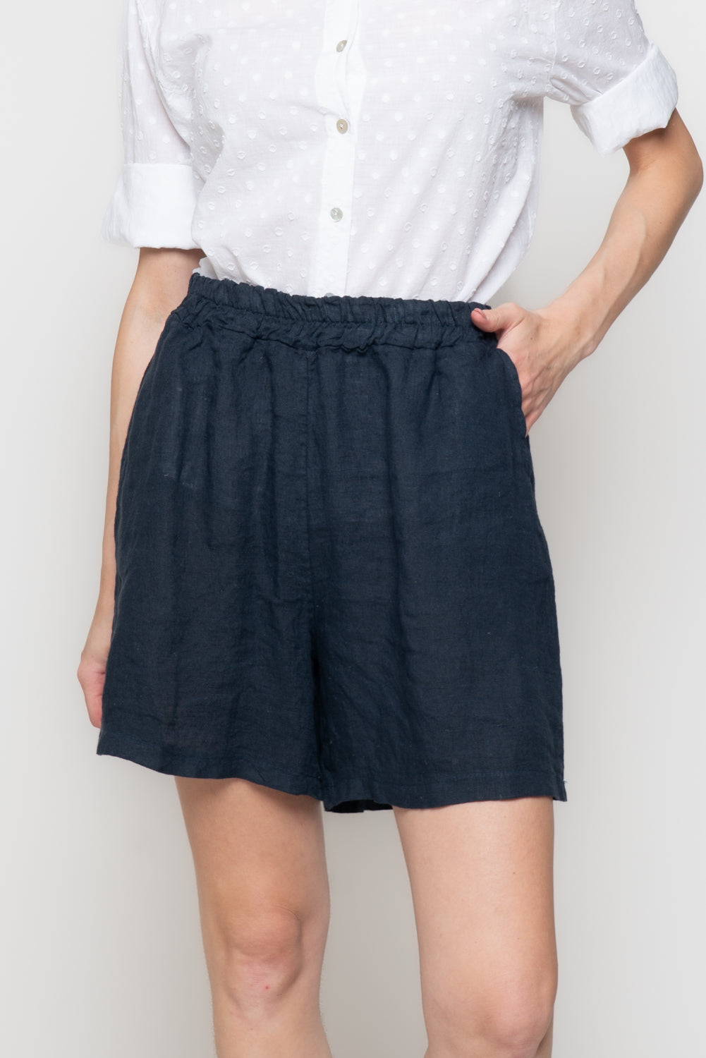 Shorts in 100% Lino