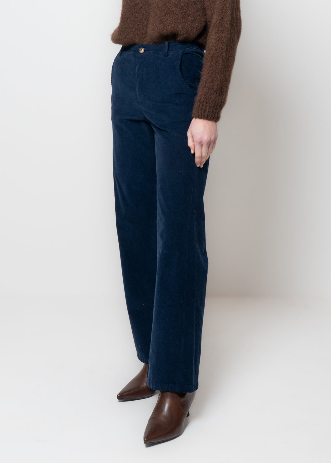 Pantaloni a palazzo in velluto