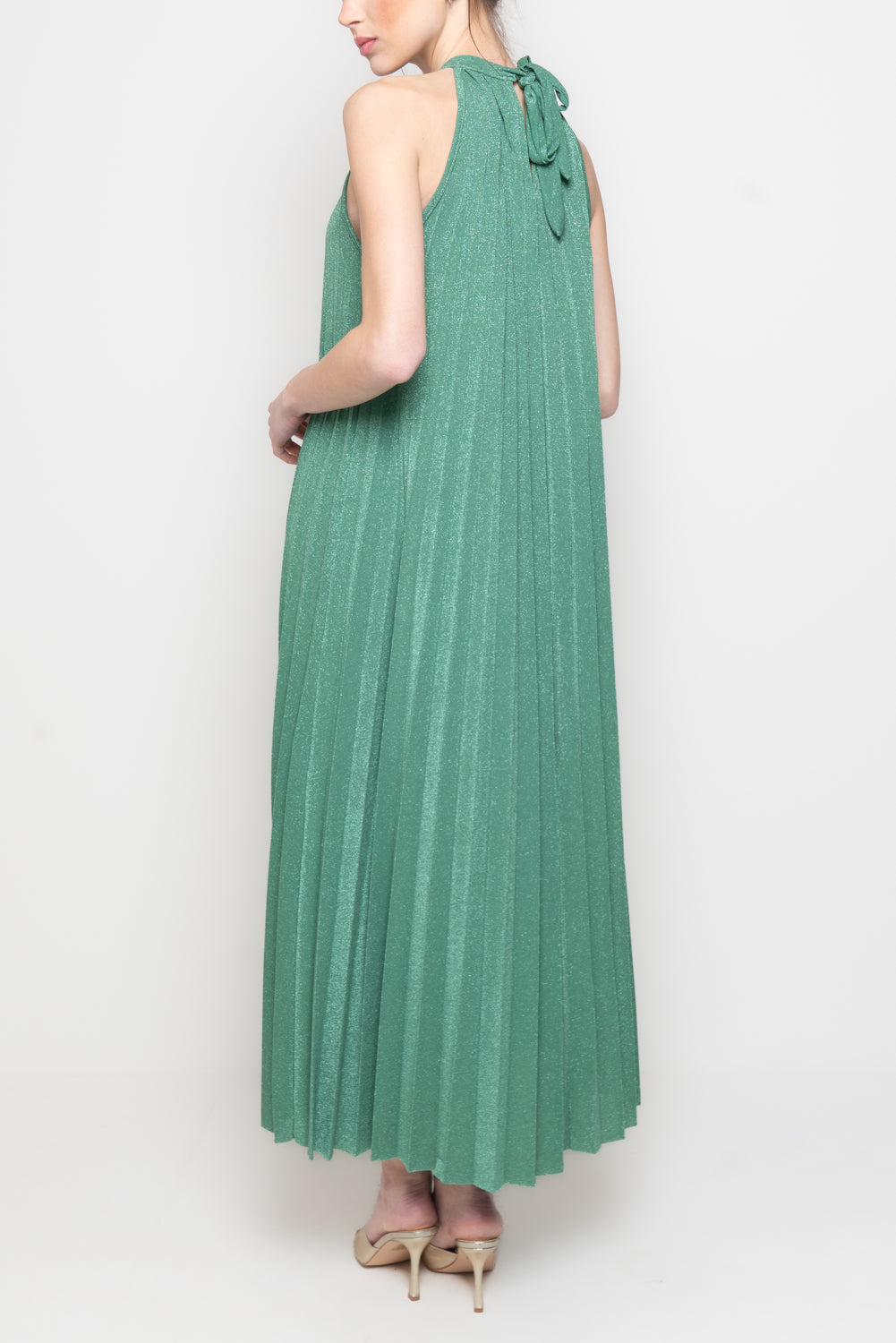 Abito il lurex con Scollo all’Americana