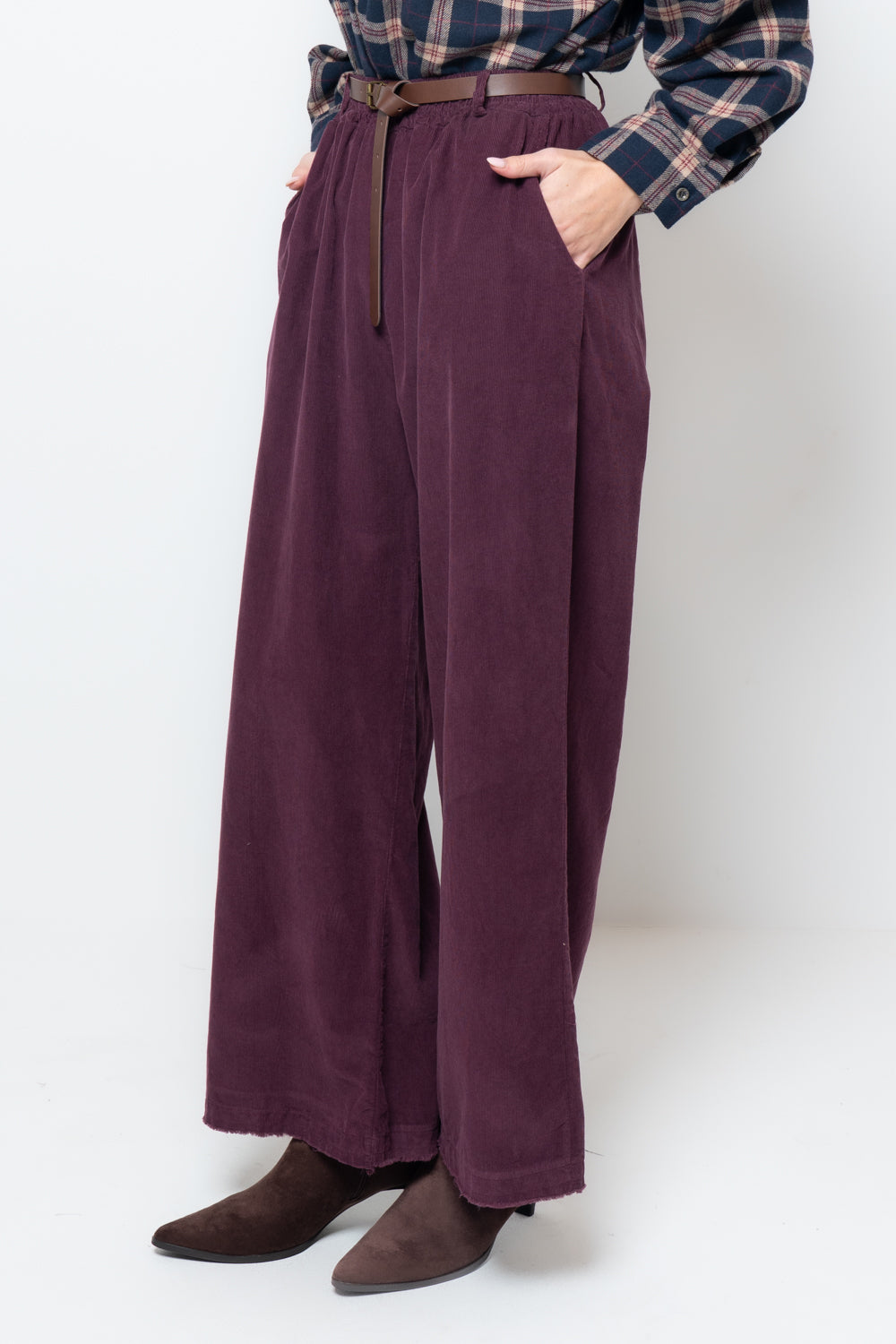 Pantalone palazzo in velluto