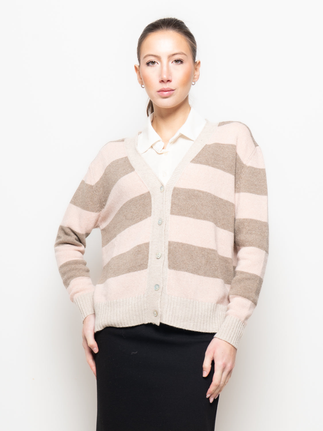 Cardigan a righe