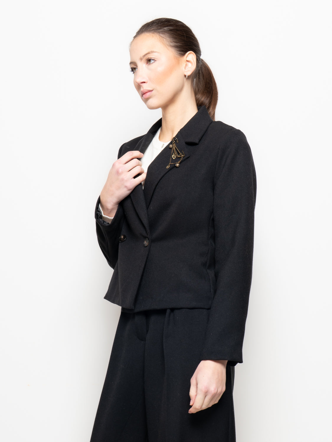 Blazer corto doppiopetto